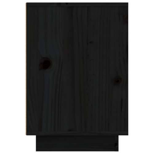 Noćni ormarići 2 kom crni 50 x 34 x 50 cm od masivne borovine - Crna 2 Cijena