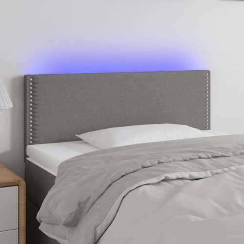 LED uzglavlje tamnosivo 90x5x78/88 cm od tkanine - Tamno siva 90 x 5 x 78/88 cm 1 Cijena