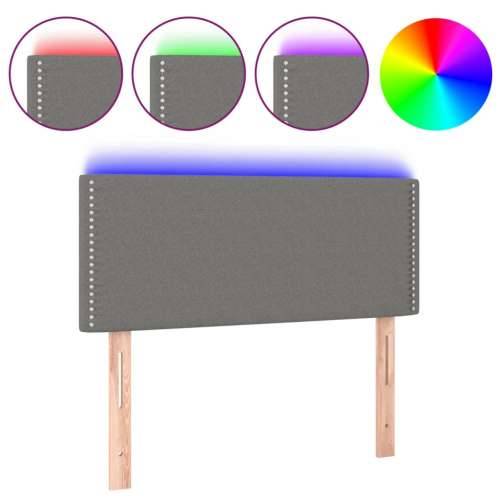 LED uzglavlje tamnosivo 90x5x78/88 cm od tkanine - Tamno siva 90 x 5 x 78/88 cm 1 Cijena