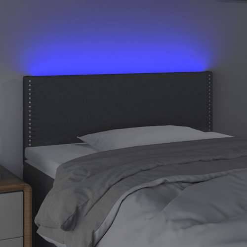 LED uzglavlje tamnosivo 90x5x78/88 cm od tkanine - Tamno siva 90 x 5 x 78/88 cm 1 Cijena