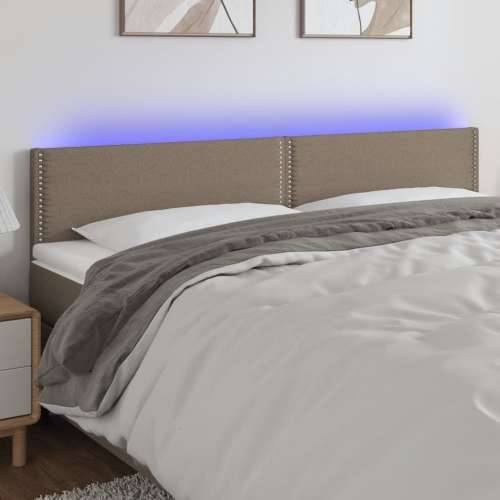 LED uzglavlje smeđesivo 160x5x78/88 cm od tkanine - Sivo-smeđa 160 x 5 x 78/88 cm 1 Cijena