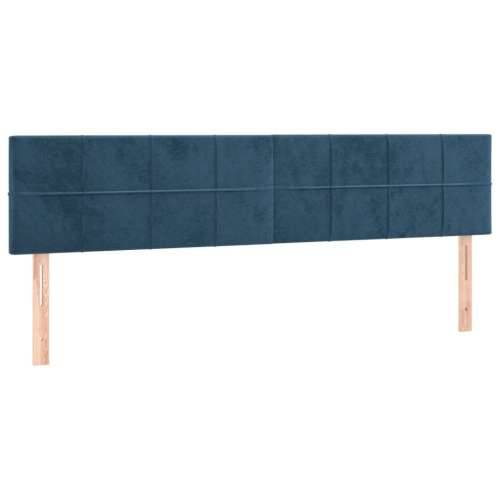 LED uzglavlje tamnoplavo 180x5x78/88 cm baršunasto - Tamno plava 180 x 5 x 78/88 cm 1 Cijena