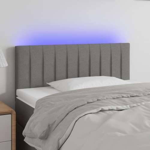 LED uzglavlje tamnosivo 100x5x78/88 cm od tkanine - Tamno siva 100 x 5 x 78/88 cm 1 Cijena