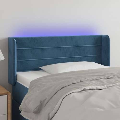 LED uzglavlje tamnoplavo 103x16x78/88 cm baršunasto - Tamno plava 103 x 16 x 78/88 cm 1 Cijena