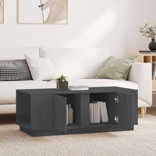 Stolić za kavu sivi 110 x 50 x 40 cm od masivne borovine - Siva 1 Cijena