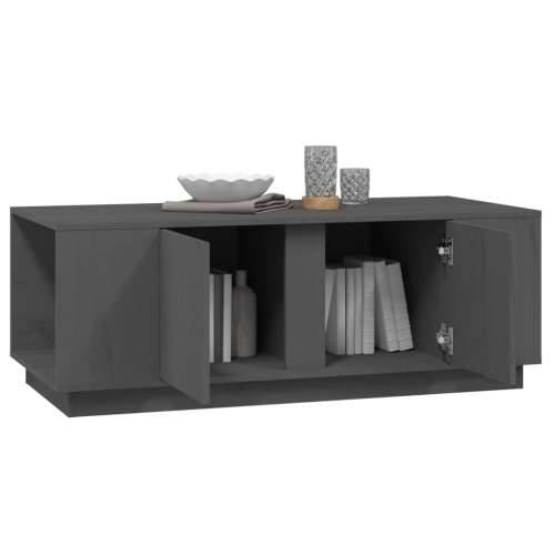 Stolić za kavu sivi 110 x 50 x 40 cm od masivne borovine - Siva 1 Cijena