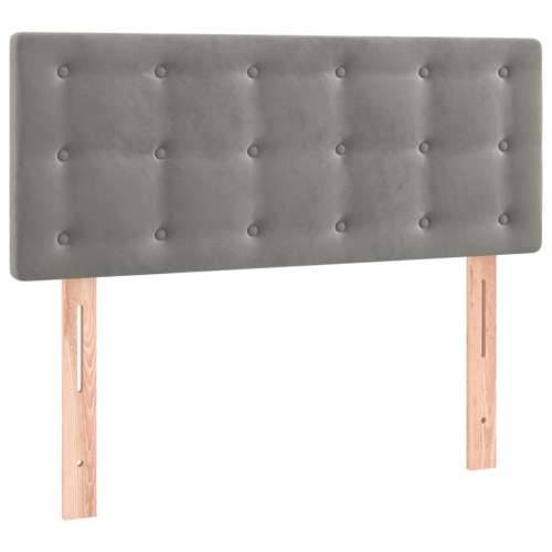 LED uzglavlje svjetlosivo 100x5x78/88 cm baršunasto - Svjetlosiva 100 x 5 x 78/88 cm 1 Cijena