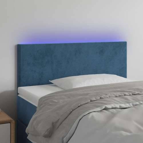 LED uzglavlje tamnoplavo 80 x 5 x 78/88 cm baršunasto - Tamno plava 80 x 5 x 78/88 cm 1 Cijena