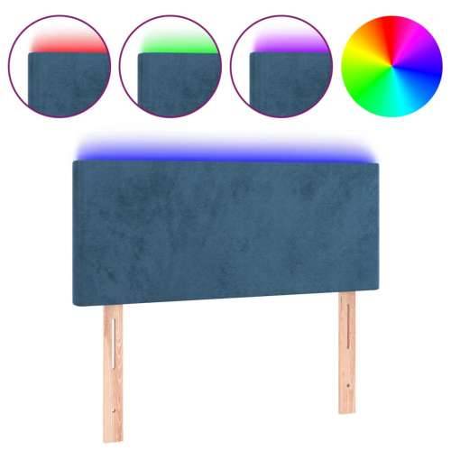 LED uzglavlje tamnoplavo 90x5x78/88 cm baršunasto - Tamno plava 90 x 5 x 78/88 cm 1 Cijena