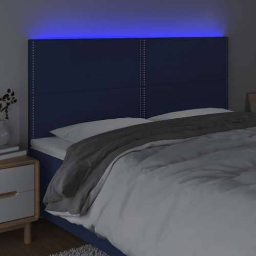 LED uzglavlje plavo 160x5x118/128 cm od tkanine - Plava 160 x 5 x 118/128 cm 1 Cijena