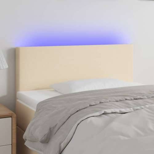 LED uzglavlje krem 100x5x78/88 cm od tkanine - Krema 100 x 5 x 78/88 cm 1 Cijena