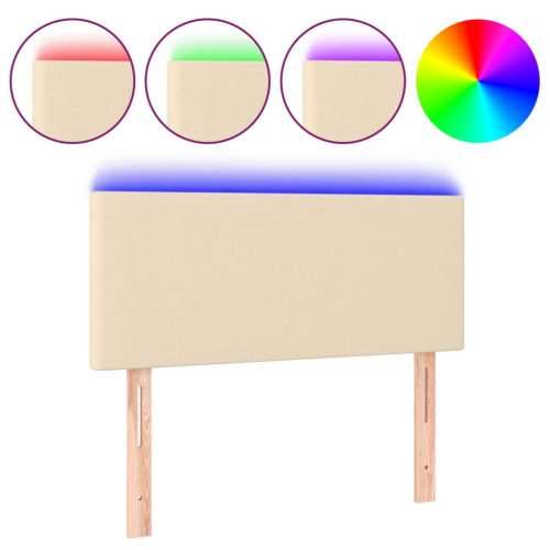 LED uzglavlje krem 100x5x78/88 cm od tkanine - Krema 100 x 5 x 78/88 cm 1 Cijena