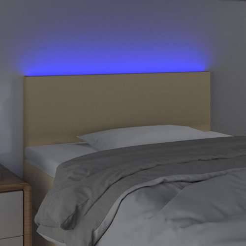 LED uzglavlje krem 100x5x78/88 cm od tkanine - Krema 100 x 5 x 78/88 cm 1 Cijena