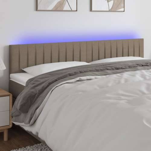 LED uzglavlje smeđesivo 160x5x78/88 cm od tkanine - Sivo-smeđa 160 x 5 x 78/88 cm 1 Cijena