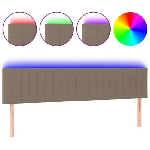 LED uzglavlje smeđesivo 160x5x78/88 cm od tkanine - Sivo-smeđa 160 x 5 x 78/88 cm 1 Cijena