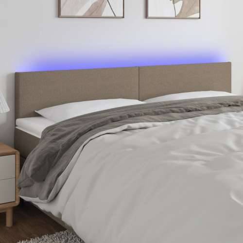 LED uzglavlje smeđesivo 160x5x78/88 cm od tkanine - Sivo-smeđa 160 x 5 x 78/88 cm 1 Cijena