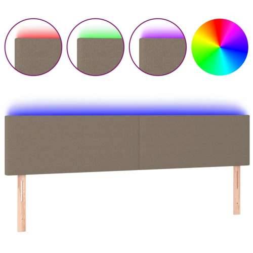 LED uzglavlje smeđesivo 160x5x78/88 cm od tkanine - Sivo-smeđa 160 x 5 x 78/88 cm 1 Cijena