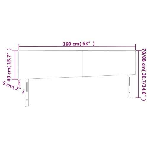 LED uzglavlje smeđesivo 160x5x78/88 cm od tkanine - Sivo-smeđa 160 x 5 x 78/88 cm 1 Cijena