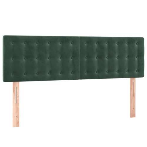 LED uzglavlje tamnozeleno 144x5x78/88 cm baršunasto - Tamnozelena 144 x 5 x 78/88 cm 1 Cijena