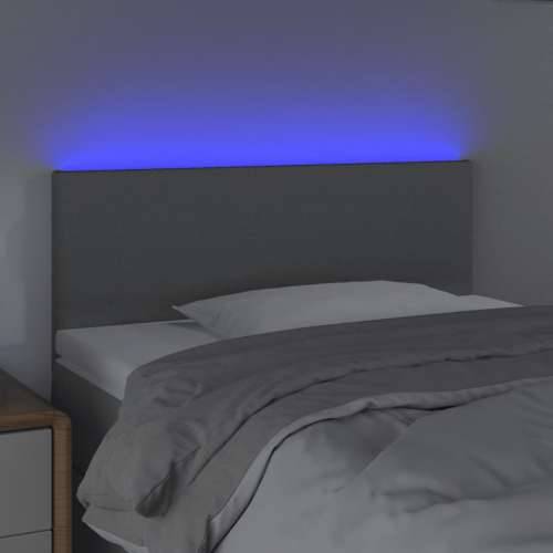 LED uzglavlje svjetlosivo 80 x 5 x 78/88 cm od tkanine - Svjetlosiva 80 x 5 x 78/88 cm 1 Cijena