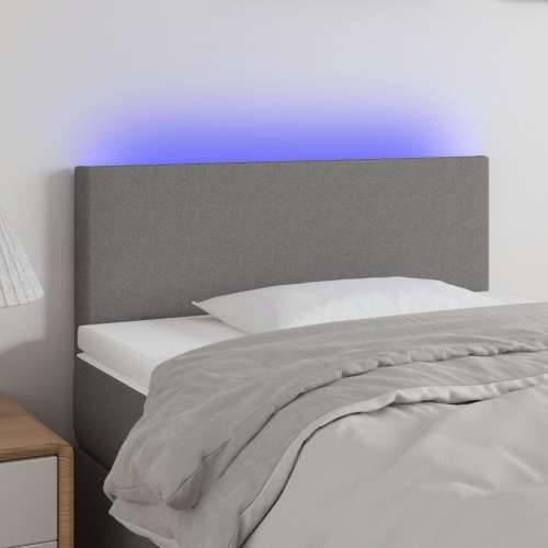 LED uzglavlje tamnosivo 90x5x78/88 cm od tkanine - Tamno siva 90 x 5 x 78/88 cm 1 Cijena