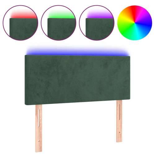 LED uzglavlje tamnozeleno 80 x 5 x 78/88 cm baršunasto - Tamnozelena 80 x 5 x 78/88 cm 1 Cijena