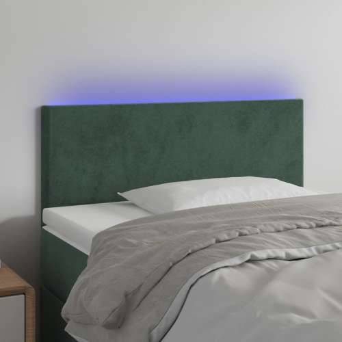 LED uzglavlje tamnozeleno 90x5x78/88 cm baršunasto - Tamnozelena 90 x 5 x 78/88 cm 1 Cijena
