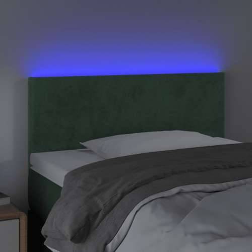 LED uzglavlje tamnozeleno 90x5x78/88 cm baršunasto - Tamnozelena 90 x 5 x 78/88 cm 1 Cijena