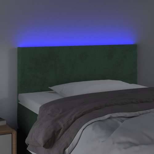 LED uzglavlje tamnozeleno 100x5x78/88 cm baršunasto - Tamnozelena 100 x 5 x 78/88 cm 1 Cijena