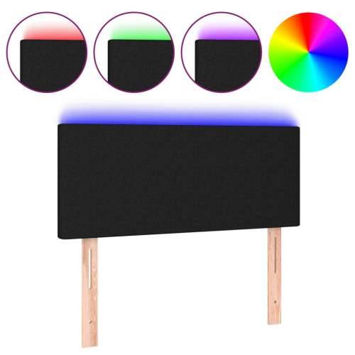 LED uzglavlje crno 80 x 5 x 78/88 cm od tkanine - Crna 80 x 5 x 78/88 cm 1 Cijena