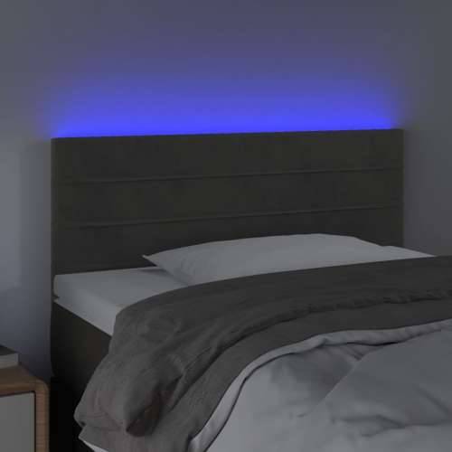 LED uzglavlje tamnosivo 90x5x78/88 cm baršunasto - Tamno siva 90 x 5 x 78/88 cm 1 Cijena