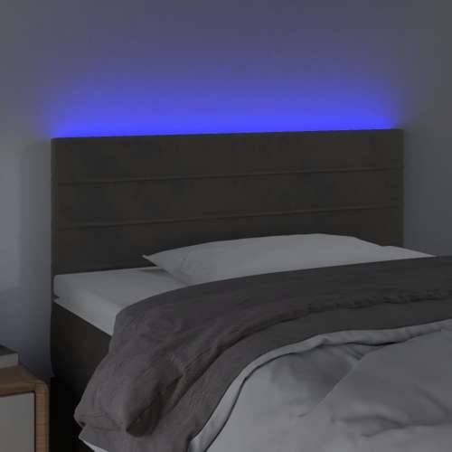 LED uzglavlje tamnosivo 100x5x78/88 cm baršunasto - Tamno siva 100 x 5 x 78/88 cm 1 Cijena