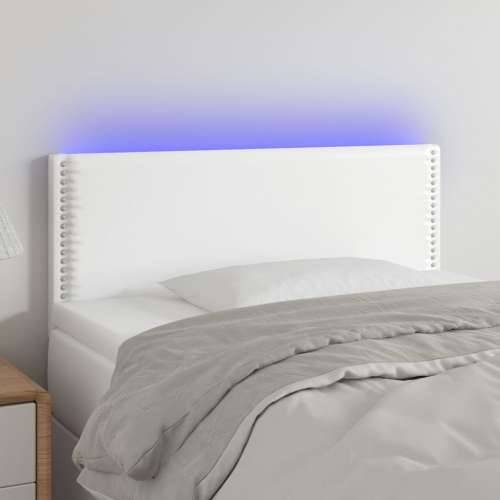 LED uzglavlje bijelo 80 x 5 x 78/88 cm od umjetne kože - Bijela 80 x 5 x 78/88 cm 1 Cijena