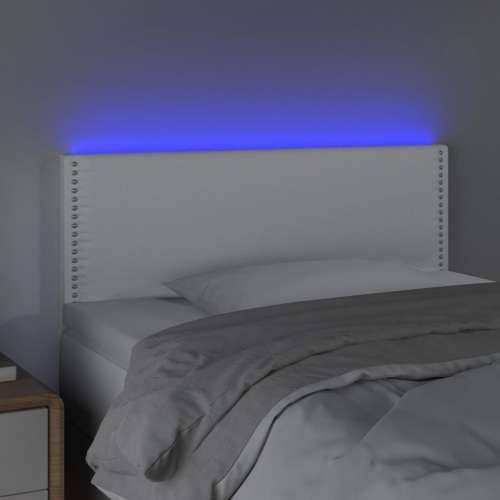 LED uzglavlje bijelo 80 x 5 x 78/88 cm od umjetne kože - Bijela 80 x 5 x 78/88 cm 1 Cijena