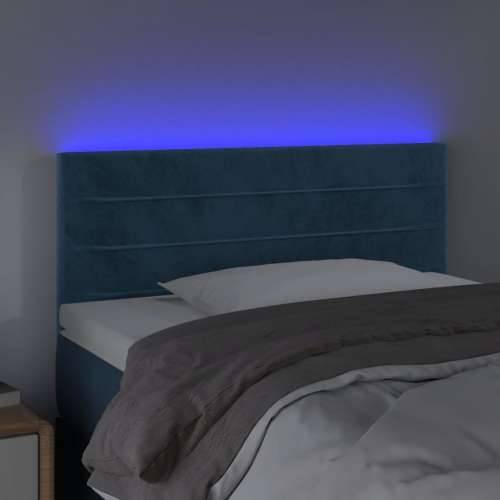 LED uzglavlje tamnoplavo 90x5x78/88 cm baršunasto - Tamno plava 90 x 5 x 78/88 cm 1 Cijena