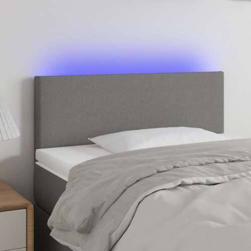 LED uzglavlje tamnosivo 80 x 5 x 78/88 cm od tkanine - Tamno siva 80 x 5 x 78/88 cm 1 Cijena