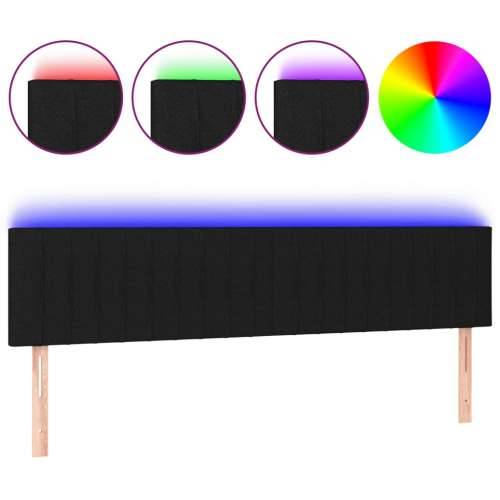 LED uzglavlje crno 160x5x78/88 cm od tkanine - Crna 160 x 5 x 78/88 cm 1 Cijena