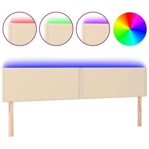 LED uzglavlje krem 180x5x78/88 cm od tkanine - Krema 180 x 5 x 78/88 cm 1 Cijena