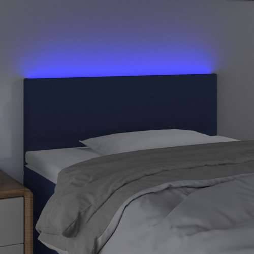 LED uzglavlje plavo 80 x 5 x 78/88 cm od tkanine - Plava 80 x 5 x 78/88 cm 1 Cijena