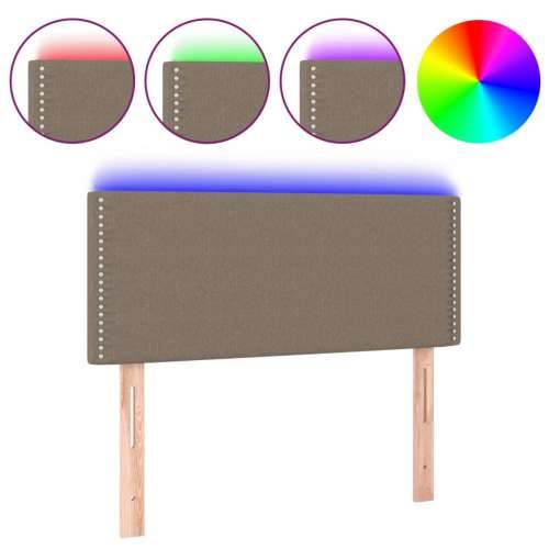 LED uzglavlje smeđesivo 90x5x78/88 cm od tkanine - Sivo-smeđa 90 x 5 x 78/88 cm 1 Cijena