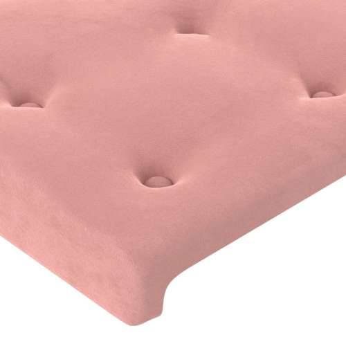 LED uzglavlje ružičasto 203x16x78/88 cm baršunasto - Ružičasta 203 x 16 x 78/88 cm 1 Cijena