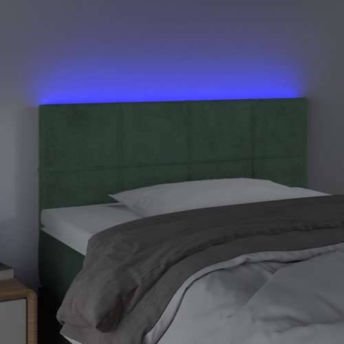 LED uzglavlje tamnozeleno 90x5x78/88 cm baršunasto - Tamnozelena 90 x 5 x 78/88 cm 1 Cijena