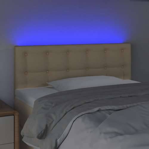 LED uzglavlje krem 80 x 5 x 78/88 cm od tkanine - Krema 80 x 5 x 78/88 cm 1 Cijena