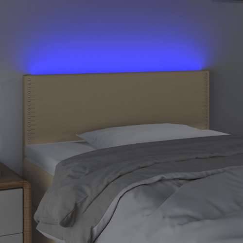 LED uzglavlje krem 100x5x78/88 cm od tkanine - Krema 100 x 5 x 78/88 cm 1 Cijena