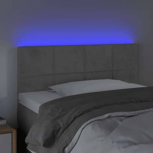LED uzglavlje svjetlosivo 80 x 5 x 78/88 cm baršunasto - Svjetlosiva 80 x 5 x 78/88 cm 1 Cijena