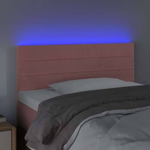 LED uzglavlje ružičasto 100x5x78/88 cm baršunasto - Ružičasta 100 x 5 x 78/88 cm 1 Cijena