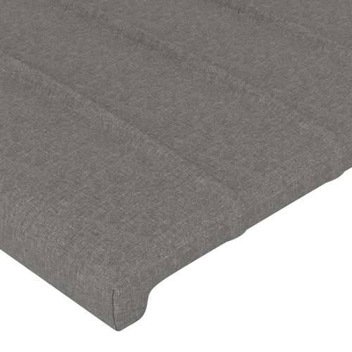 LED uzglavlje tamnosivo 80x5x118/128 cm od tkanine - Tamno siva 80 x 5 x 118/128 cm 1 Cijena