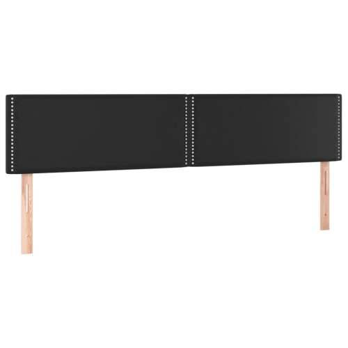 LED uzglavlje crno 180 x 5 x 78/88 cm od umjetne kože - Crna 180 x 5 x 78/88 cm 1 Cijena
