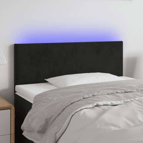 LED uzglavlje crno 100x5x78/88 cm baršunasto - Crna 100 x 5 x 78/88 cm 1 Cijena