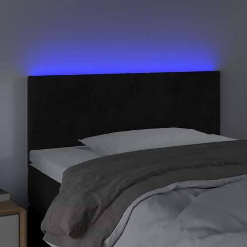 LED uzglavlje crno 100x5x78/88 cm baršunasto - Crna 100 x 5 x 78/88 cm 1 Cijena